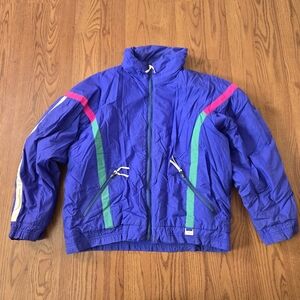 VINTAGE Attivo Bright Ski Jacket Snowboard Outdoor Puffy Bomber Coat Colorful 12
